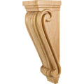 Hardware Resources Scrolled Corbel Rubberwood 22" Length 6-3/4" Width