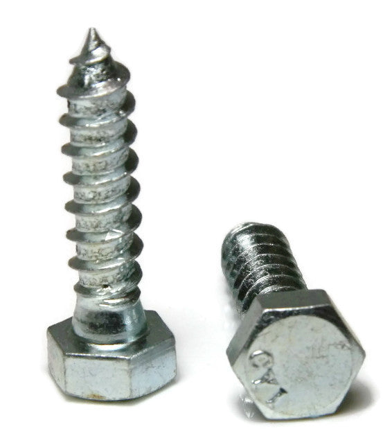 Screw Hex Lag 1/4-10 x 1" Zinc, Multiples of 2500