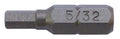 Driver Bit 1" 5mm Hex Size 1/4" Hex Drive, Multiples of 25