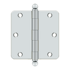 Deltana 3-1/2'' x 3-1/2'' Hinge With Ball Tips, Thickness .085''