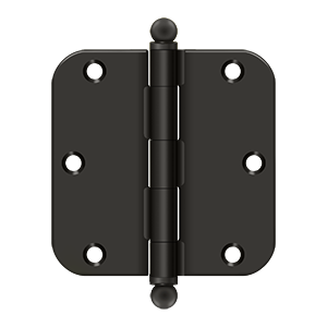 Deltana 3-1/2'' x 3-1/2'' Hinge With Ball Tips, Thickness .085''