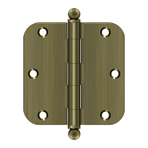 Deltana 3-1/2'' x 3-1/2'' Hinge With Ball Tips, Thickness .085''