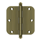 Deltana 3-1/2'' x 3-1/2'' Hinge With Ball Tips, Thickness .085''