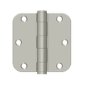 Deltana Steel Hinge Heavy Duty, Satin Nickel, 3-1/2'' x 3-1/2'' x 5/8''