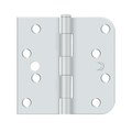 Deltana 4" x 4" X 5/8" Square Security Hinge, White, Right