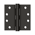 Deltana 4'' x 4'' Heavy Duty Square Hinge, Thickness .129'', Oil Rubbed Bronze