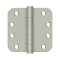 Deltana 4" x 4" x 5/8" Radius, Hinge, Heavy Duty, Ball Bearing, Satin Nickel