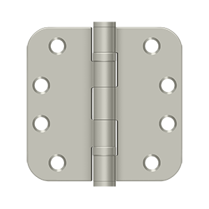 Deltana 4" x 4" x 5/8" Radius, Hinge, Heavy Duty, Ball Bearing, Satin Nickel