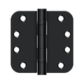 Deltana 4" x 4" x 5/8" Radius, Hinge, Heavy Duty, Ball Bearing, Black