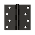 Deltana Square Hinge Residential, Oil Rubbed Bronze, 4" x 4"