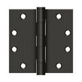 Deltana Square Hinge Heavy Duty Ball Bearing, Oil Rubbed Bronze, 4-1/2" x 4-1/2"
