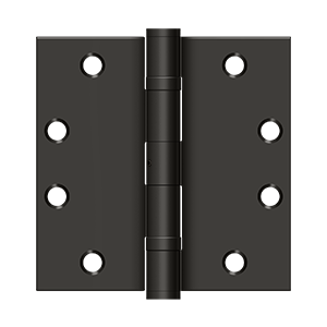 Deltana Square Hinge Heavy Duty Ball Bearing, Oil Rubbed Bronze, 4-1/2 in. x 4-1/2 in.