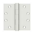 Deltana 4-1/2" x 4-1/2" Square Hinges Heavy Duty, White