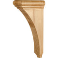 Hardware Resources Minimal Bullnose Cap Corbel Rubberwood 14" Length