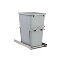 KV Soft-Close Bottom-Mount Waste Pull-out, Single 50 Quart, Platinum, 11-3/8"