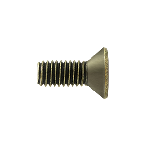 Deltana Solid Brass Machine Screw #10 x 1/2" Length, Antique Brass