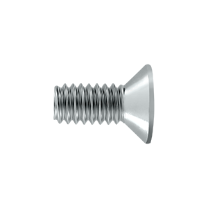 Deltana Solid Brass Machine Screw #12 x 1/2" Length, Chrome