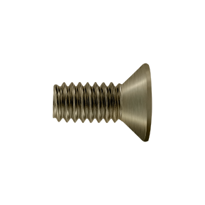 Deltana Solid Brass Machine Screw #12 x 1/2" Length, Antique Brass