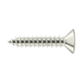 Deltana #10 Solid Brass Wood Screw, Polished Nickel