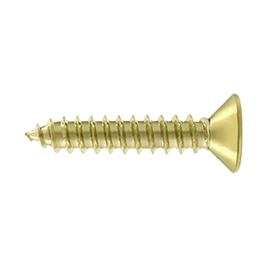 Deltana #10 Solid Brass Wood Screw