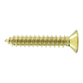 Deltana #12 Solid Brass Wood Screw 1-1/4" Length Polished Brass