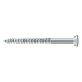 Deltana #12 Solid Brass Wood Screw 2-1/2" Length Brushed Chrome
