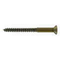 Deltana #12 Solid Brass Wood Screw 2-1/2" Length Antique Brass