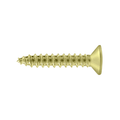 Deltana #7 Solid Brass Wood Screw, Polished Brass