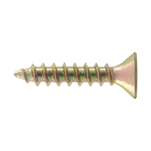 Deltana #10 Steel Wood Screw 1" Length Zinc Dichromate Plated