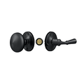 Deltana Storm Door Latch Round Tubular Lock, Black