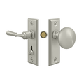 Deltana Storm Door Latch Rectangular Tubular Lock, Satin Nickel