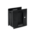 Deltana Pocket Locks 2-1/2" x 2-3/4" Passage Door, Black