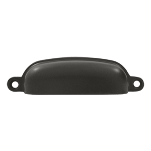 Deltana Exposed Shell Pull 4" Length, Oil Rubbed Bronze