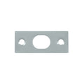 Deltana Strike Plate For 12" Extension Flush Bolt, Satin Nickel
