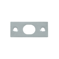 Deltana Strike Plate For 12" Extension Flush Bolt, Chrome