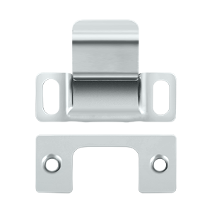 Deltana Strike Plate Dust Cup Adjustable 2-3/4" x 1-1/4"