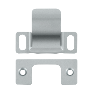 Deltana Strike Plate Dust Cup Adjustable 2-3/4" x 1-1/4"