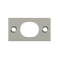 Deltana Strike Plate For Flush Bolt, Satin Nickel, 6"