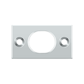 Deltana Strike Plate For Flush Bolt, Chrome, 6"