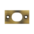 Deltana Strike Plate For Flush Bolt, Antique Brass, 6"