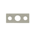 Deltana Strike Plate For Flush Bolt, Brushed Chrome, 7"