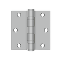 Deltana 3-1/2" x 3-1/2" Square Ball Bearing Hinge, Brushed Stainless Steel