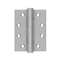 Deltana 4" x 3" Square Corner Hinge, Brushed Stainless Steel