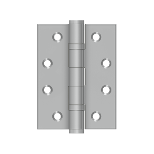 Deltana 4" x 3" Square Corner Hinge, Brushed Stainless Steel