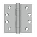 Deltana 4" x 4" Square Ball Bearing Hinge, Brushed Stainless Steel