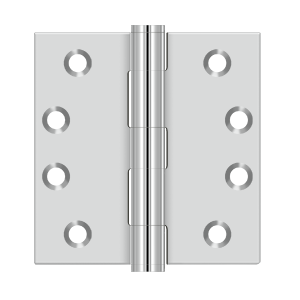 Deltana 4 in. x 4 in. Square Hinge, Stainless Steel