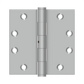 Deltana 4-1/2" x 4-1/2" Stainless Steel Spring Hinge Square Corners Non-removable Pin