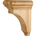 Hardware Resources Bullnose Cap Corbel Rubberwood 8" Length