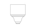 Traditional Keystone (Fits Casings up to 13/16 x 2 1/2 - 3 1/2), 4"w x 4 1/2"h x 1"d