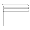 Acanthus Scroll, 1 1/4"w x 5/8"d